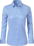 Ruisin Super Soft Wrinkle Free Button Down Shirts for Women Solid Long Sleeve Striped Formal Work Dress Blouses Tops