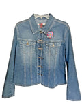 Brighton Women's Denim Jacket Size Large Vintage