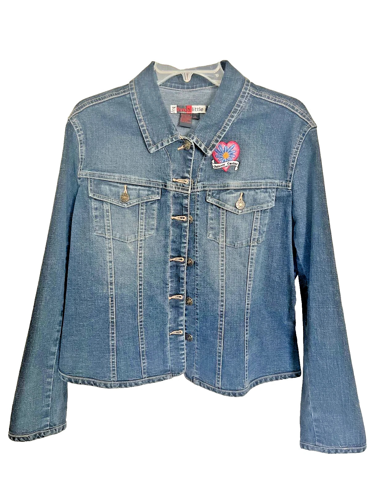 Brighton Women's Denim Jacket Size Large Vintage