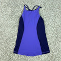 Lululemon Tank Top Womens 6 Purple Colorblock High Neck Strappy Built In Bra
